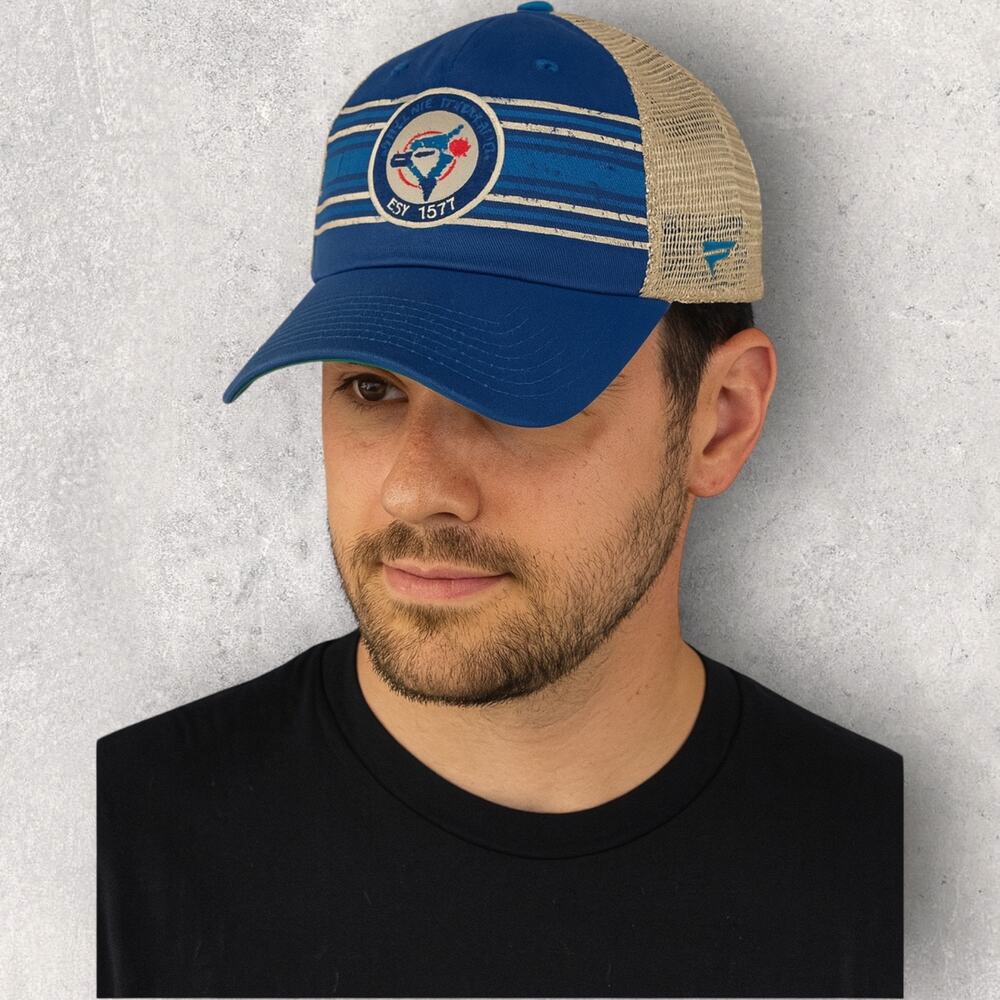 Toronto Blue Jays Hat Fanatics Trucker Mesh Snapback Adjustable Baseball Cap
